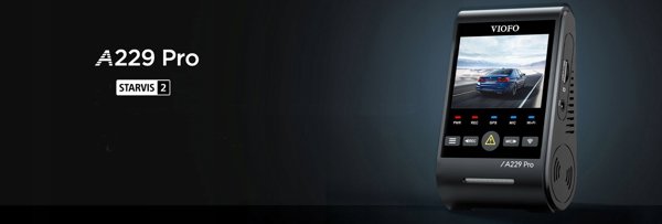 Viofo A229 Pro 2CH-G Dash Cam Καταγραφικό Αυτοκινήτου Με GPS, Dual Channel 4K HDR