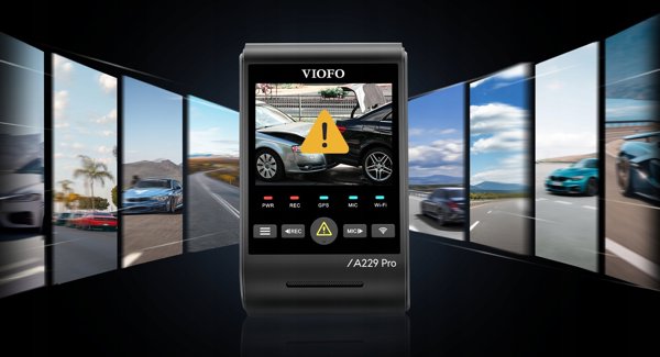 Viofo A229 Pro 2CH-G Dash Cam Καταγραφικό Αυτοκινήτου Με GPS, Dual Channel 4K HDR