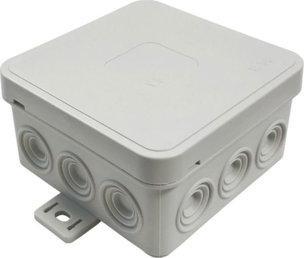 ViPlast Επιτοίχιο Κουτί Διακλάδωσης 035-03, 12 Εισόδων, IP54, 75x75x41 mm, Γκρι