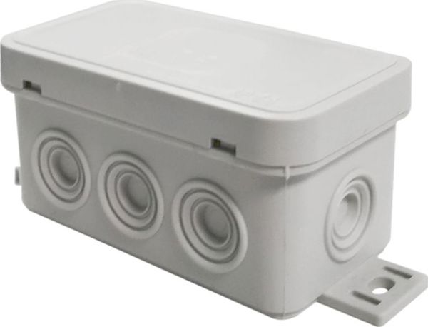 ViPlast 038-03 Επιτοίχιο Κουτί Διακλάδωσης 8 Εισόδων IP54, 80x45x41 mm, Γκρι