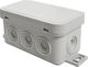 ViPlast 038-03 Επιτοίχιο Κουτί Διακλάδωσης 8 Εισόδων IP54, 80x45x41 mm, Γκρι