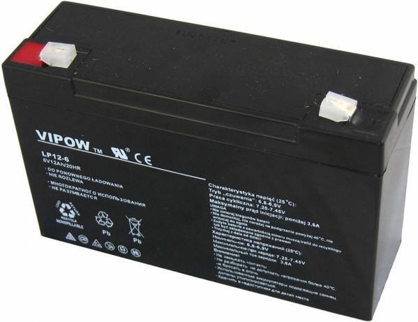 Vipow Akumulator Zelowy 6V 12Ah VIPOW BAT0201