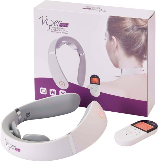ViperPharm, Vipernake Go Neck Pain, Wireless With An Ergonomic Design, Massagers, For Neck, Vp-0.1, White, Unisex, Adult Unisex