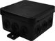 ViPlast Επιτοίχιο Κουτί Διακλάδωσης 75x75x41mm, IP54, με 12 Εισόδους, Μαύρο (2810)