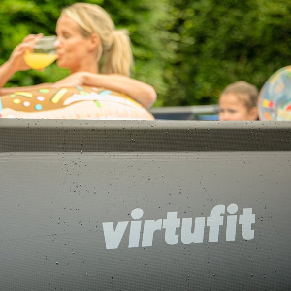 Virtufit Ορθογώνια πισίνα VIRTUFIT 300 x 210 cm με αντλία φιλτραρίσματος ανθρακί
