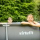Virtufit Ορθογώνια πισίνα VIRTUFIT 300 x 210 cm με αντλία φιλτραρίσματος ανθρακί