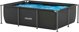 Virtufit VIRTUFIT ορθογώνια πισίνα 260 x 180 CM με αντλία φιλτραρίσματος ανθρακί