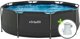 Virtufit VIRTUFIT στρογγυλή πισίνα 244 CM με αντλία φιλτραρίσματος ανθρακί