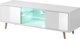 Vivaldi Meble RTV SWEDEN LE bialy mat/bialy polysk LED B 2K