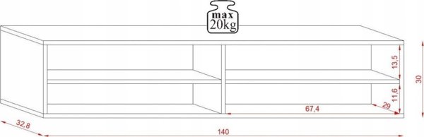 Vivaldi Szafka RTV Derby 280