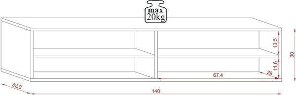 Vivaldi Szafka RTV Derby 140