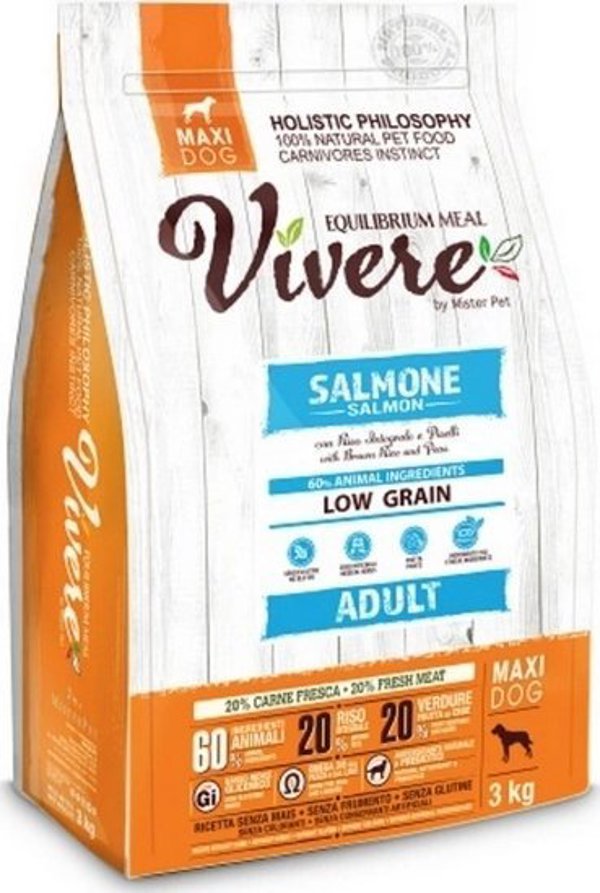Vivere Dog Maxi Adult Salmon 3kg