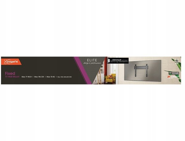 Vogel's TVM 5505 ELITE FIXED  32" - 77"  melna - Sienas stiprinajums televizoriem TVM5505 (8712285413605)