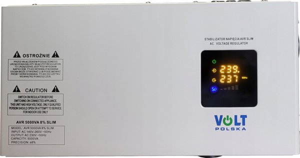 VOLT POLSKA Σταθεροποιητής τάσης AVR 5000VA 8% SLIM