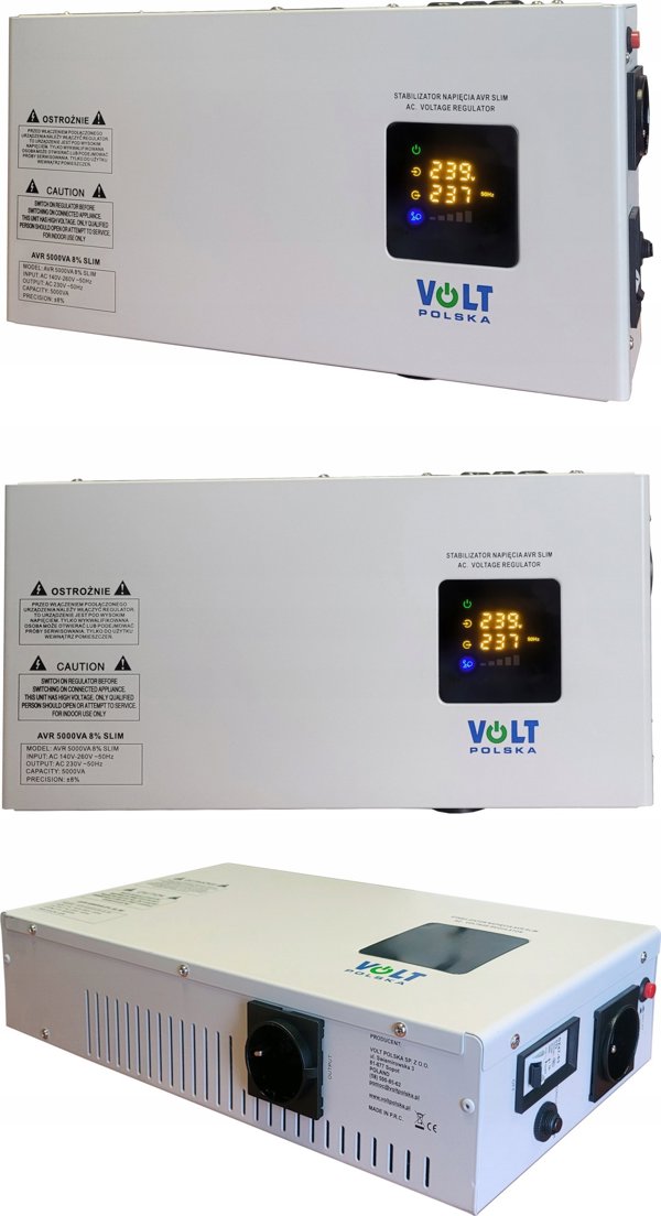VOLT POLSKA Σταθεροποιητής τάσης AVR 5000VA 8% SLIM