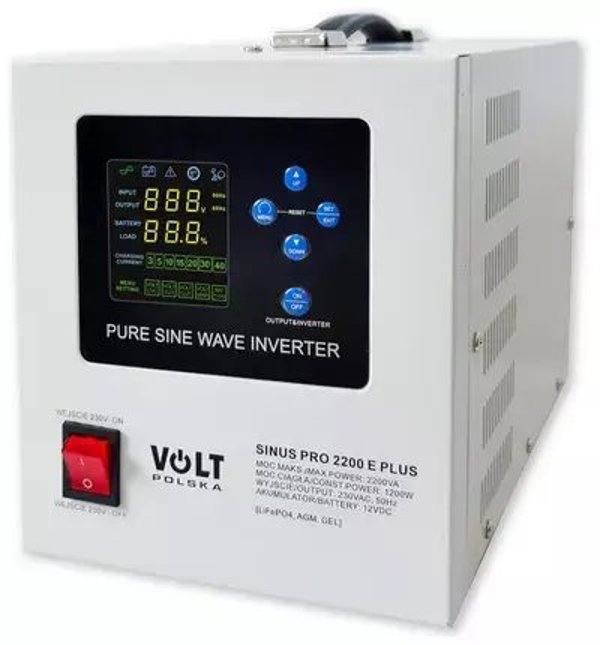 Volt Inverter SinusPro 2200E Plus 12/230V 1200/2200W για Μπαταρίες AGM, GEL, LiFePO4