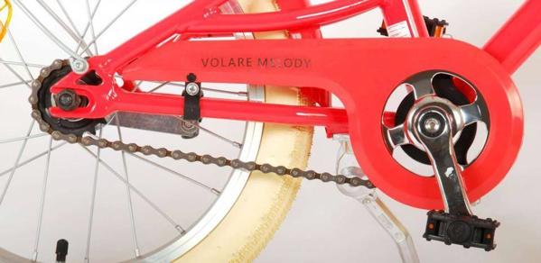 Volare Melody 16 ίντσες 25,4 cm Κορίτσια Φρένο με σπείρωμα Κόκκινο