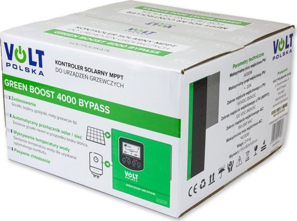 Volt Przetwornica solarna VOLT POLSKA GREEN BOOST 4000 BYPASS (160-350VDC)