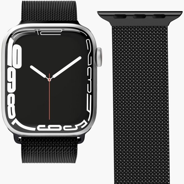 Vonmählen VonMählen Watchstrap for Apple Milanese Loop Case 1 Band One black Schwarz (AWS00094)