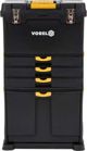 Vorel Εργαλειοθήκη Με Ρόδες 78736, Modular, Μεταλλική & Πλαστική, Διαφανής