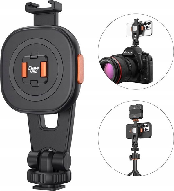 VRIG MG-03L Βάση Στήριξης Smartphone με Σπείρωμα 1/4" και 2 Υποδοχές Cold Shoe (Iso) για Τρίποδο και Αξεσουάρ