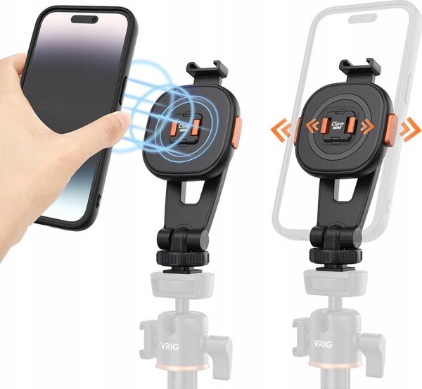VRIG MG-03L Βάση Στήριξης Smartphone με Σπείρωμα 1/4" και 2 Υποδοχές Cold Shoe (Iso) για Τρίποδο και Αξεσουάρ