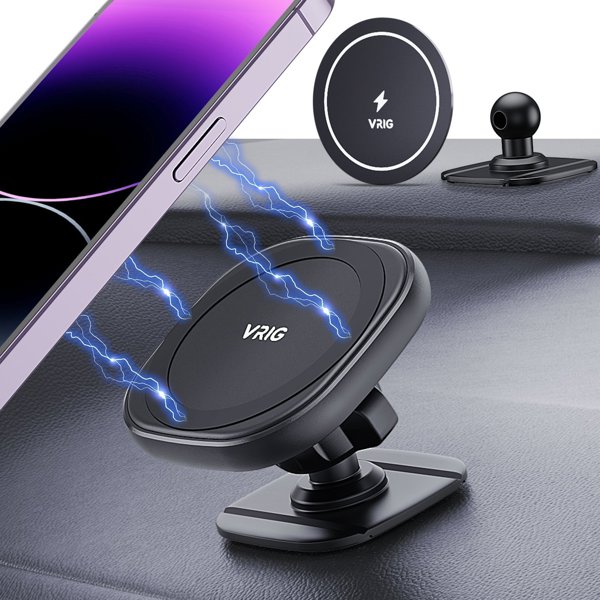 VRIG Μαγνητική Βάση Αυτοκινήτου MG-06 για Smartphone με MagSafe - Μαύρη