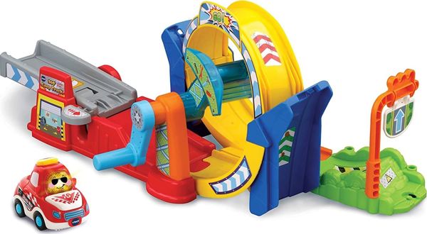VTech Tut Tut Αυτοκίνητα - Εκτοξευτής Διαβολική Θηλιά 360 (61429) - Πίστα Αυτοκινήτων με Ήχους και Φωτισμό