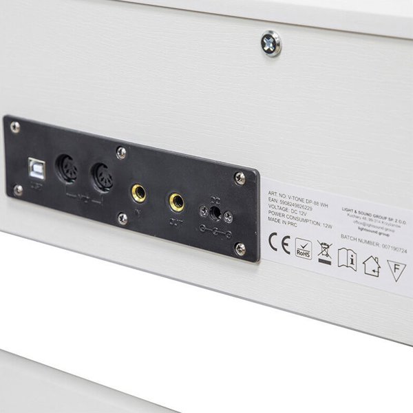 V-TONE DP-88 WH λευκό ψηφιακό πιάνο με ξύλινο βάθρο