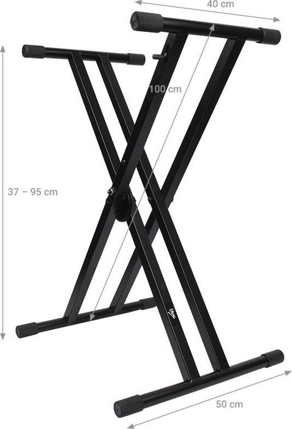 V-Tone Διπλή Ενισχυμένη Βάση για Keyboard, Ηλεκτρικό Πιάνο και Μουσικά Όργανα