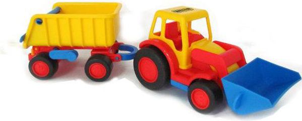 Wader Traktor ladowarka z przyczepa (9623)