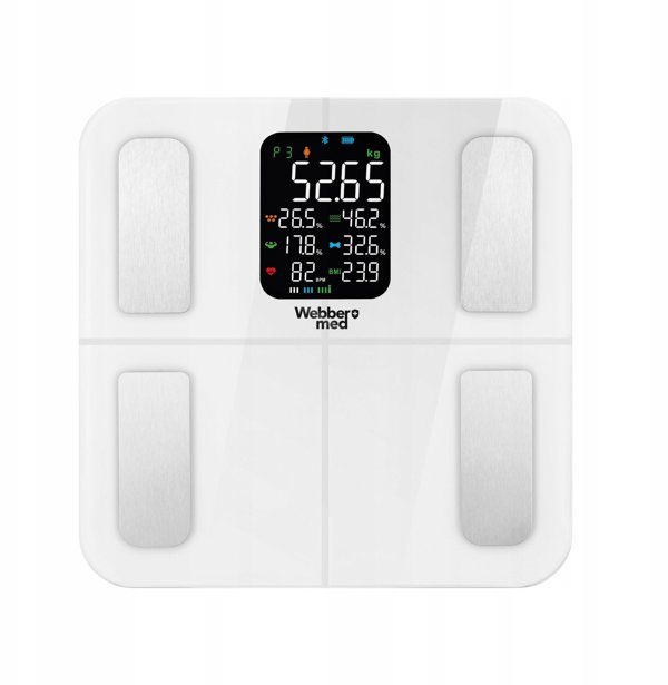 Αναλυτική Ζυγαριά Μπάνιου 16 Παραμέτρων Apple Health, Google Fit, IF1320B