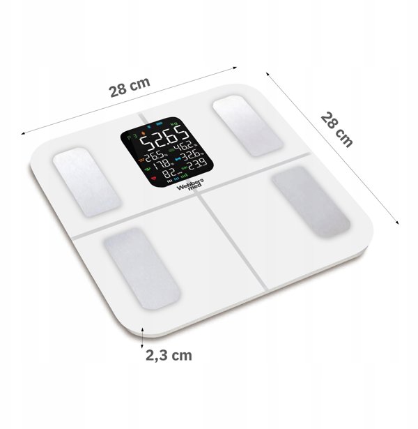 Αναλυτική Ζυγαριά Μπάνιου 16 Παραμέτρων Apple Health, Google Fit, IF1320B