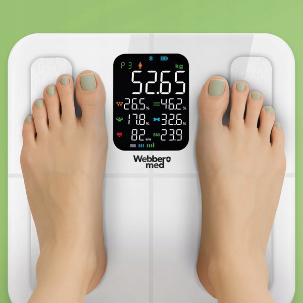 Αναλυτική Ζυγαριά Μπάνιου 16 Παραμέτρων Apple Health, Google Fit, IF1320B