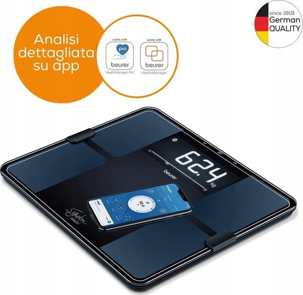 Beurer BF 915 Διαγνωστική Ζυγαριά Μπάνιου με Bluetooth - Μαύρη
