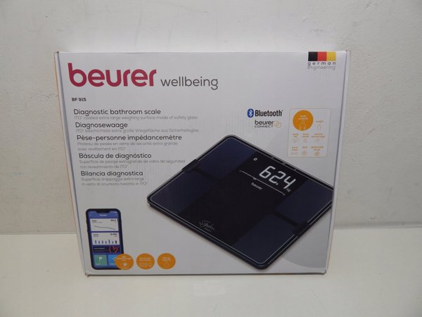 Beurer BF 915 Διαγνωστική Ζυγαριά Μπάνιου με Bluetooth - Μαύρη