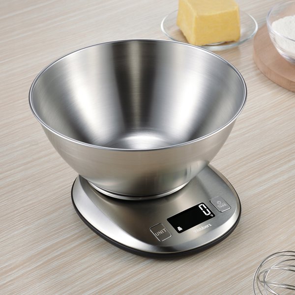 Waga kuchenna WEBBER EK4390 INOX stal nierdzewna LCD 5kg 1g misa tarowanie