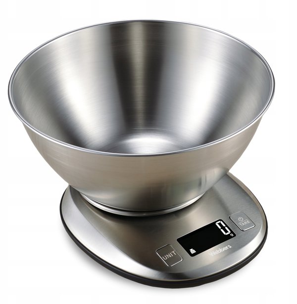 Waga kuchenna WEBBER EK4390 INOX stal nierdzewna LCD 5kg 1g misa tarowanie