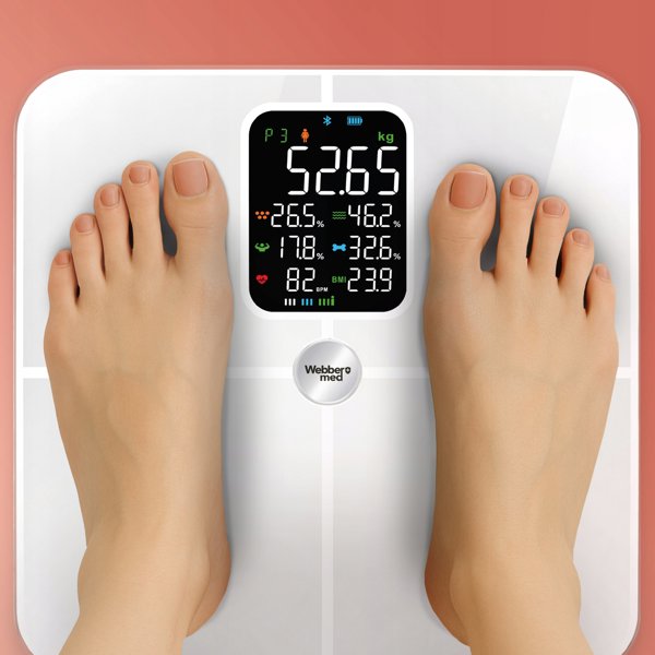 Αναλυτική Ζυγαριά Μπάνιου 16 Παραμέτρων Apple Health, Google Fit, IF1321B