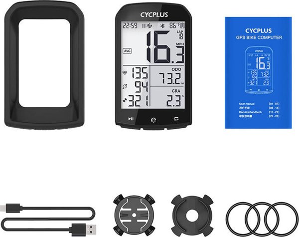 Cycplus M1 Κομπιούτερ Ποδηλάτου GPS - Συμβατό με Strava και TrainingPeaks