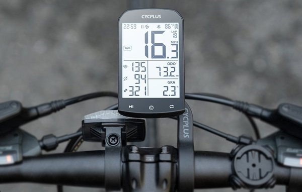 Cycplus M1 Κομπιούτερ Ποδηλάτου GPS - Συμβατό με Strava και TrainingPeaks