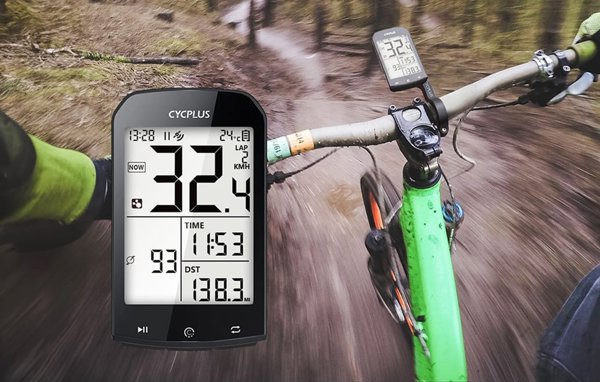 Cycplus M1 Κομπιούτερ Ποδηλάτου GPS - Συμβατό με Strava και TrainingPeaks