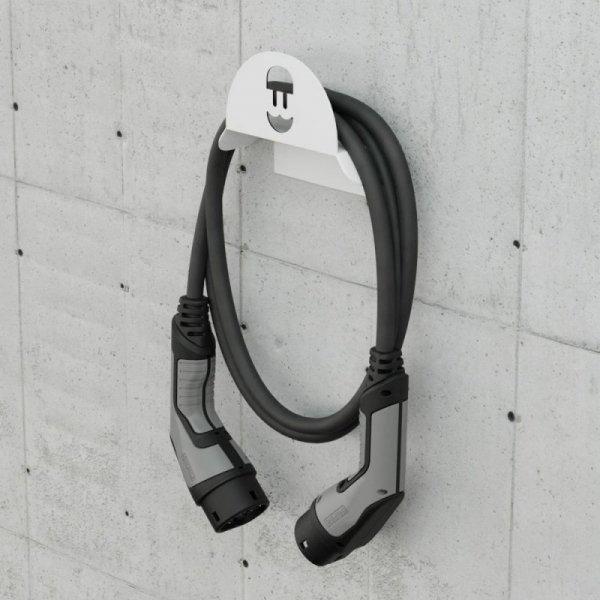 Wallbox Βάση Οργάνωσης Καλωδίου Φόρτισης για Commander 2, Copper SB & Pulsar Plus, Λευκή (HLD-W)