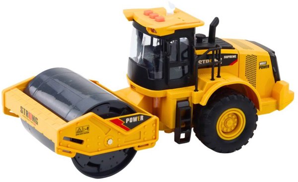 Walec Drogowy Obrotowy Skretny Swiatla Dzwieki Zolty LEAN Toys