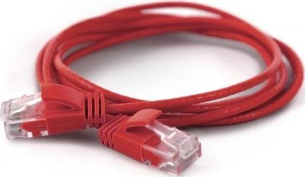 Wantec Wantec wW Patch Cable CAT6A (rand 2,8mm) UTP red 0,10m (7267)