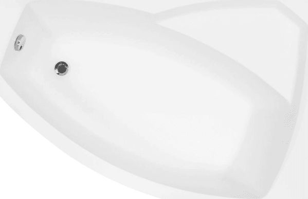 Μπανιέρα Besco Ασύμμετρη Rima 160x100 Δεξιά Λευκή