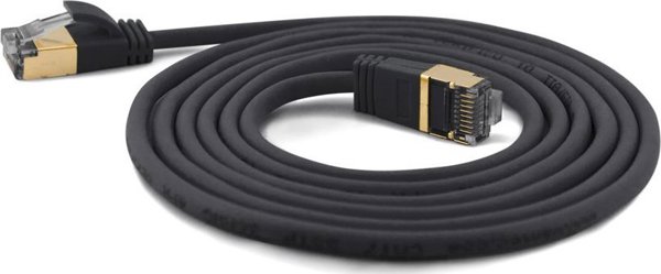 Wantec Wantec Extra dünnesCat.7 RohCable SSTP Patch Cable - 5 m - Cat.7 RohCable - S/FTP (S- STP) - RJ- 45 - RJ- 45 - black (7205)