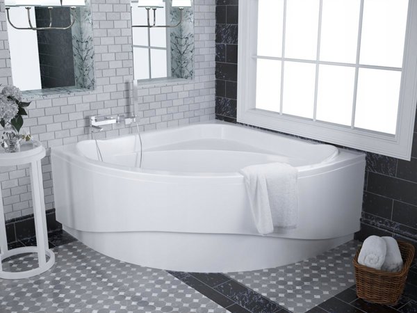 Polimat Μπανιέρα Συμμετρική Standard 150x150cm Λευκή