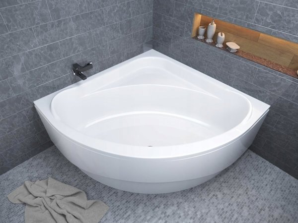 Polimat Μπανιέρα Συμμετρική Standard 150x150cm Λευκή