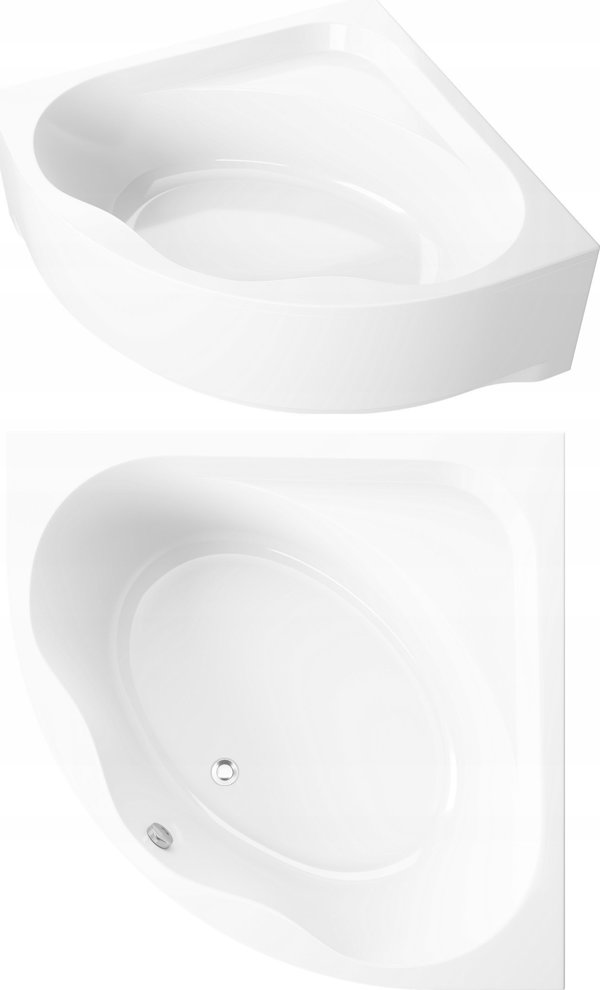 Polimat Μπανιέρα Συμμετρική Standard 150x150cm Λευκή
